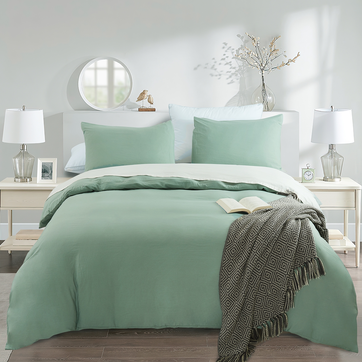 Washed Cotton Duvet Cover Set